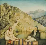 Jerzy Duda-Gracz, MOTYW POLSKI - GÓRSKI, 1976, olej, płótno
