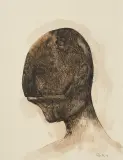Bez tytułu by Zdzisław Beksiński, 1997, tusz pióro, akwarela, papier, sold Sep 2011