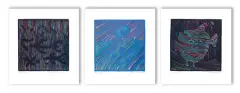 Tryptyk by Jan Dobkowski, 1984, serigrafia barwna, karton, sold Sep 2011