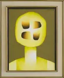 Witold-K, Głowa, 1973, akryl, płótno