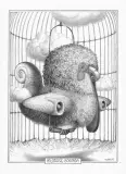 Młodość boeinga by Jacek Yerka, 2011, ołówek, papier, sold Sep 2011