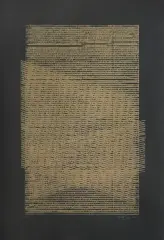 Grażyna Bartnik, Raster 2(10), 2011, technika własna, karton czarny