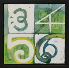 Tomas Mayer, 3456, 2008, olej, płótno