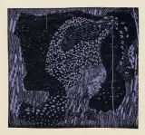Magdalena Wiecek, Bez tytułu, 1960, monotypia, papier