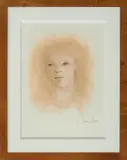 Léonor Fini, Portret, litografia barwna, papier