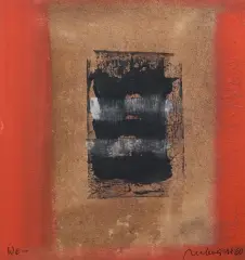 Marian Bogusz, W6, 1960, gwasz, akwarela, papier