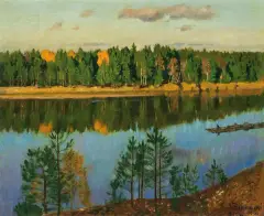 Stanisław Żukowski, JESIEŃ NAD NIEMNEM, 1930-1931, olej, płótno