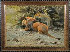 PARA LWÓW by Willy Lorenz, olej, płótno, sold Jun 2011