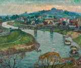 Mécislas De Rakowski, WISŁA POD WAWELEM, 1931, olej, płótno