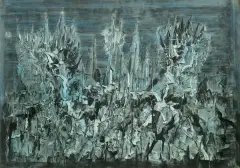 BEZ TYTUŁU by Jerzy Tchorzewski, 1964, gwasz, papier, sold Jun 2011