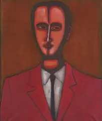 Jerzy Nowosielski, PORTRET MĘŻCZYZNY, 1959, olej, płótno