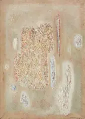 Stefan Gierowski, OBRAZ XXXIX, 1958, olej, płótno