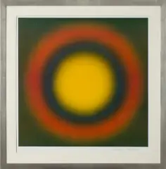 Wojciech Fangor, M 5, 1966-2001, serigrafia barwna, papier
