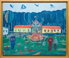 Edward Dwurnik, Osieki, 2003, olej, płótno