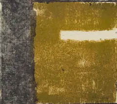 Stefan Gierowski, Bez tytułu, 1960, monotypia barwna, papier