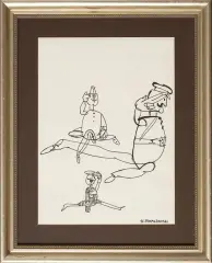 Henryk Tomaszewski, Bez tytułu, tusz pióro, papier