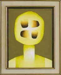 Głowa by Witold-K, 1973, akryl, płótno, sold May 2011