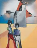 Roman Lasa, Nad ranem, 2010, tempera, olej, płótno