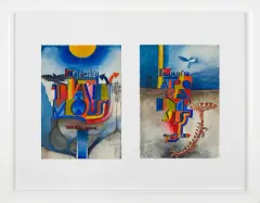 Zbigniew Makowski, Projekt do Apokalipsy św.Jana, 1975, akwarela, tusz, pióro, papier