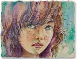 Anna Ewa (Hannah) Miarczyńska, Półmrok 2011, akwarela, papier czerpany