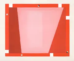 Jerzy Nowosielski, Kompozycja abstrakcyjna, 1995, serigrafia barwna, papier