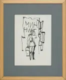 Roman Opałka, Min niet-szkic ilustracji, 1957, tusz, papier