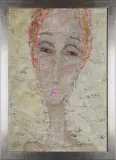 Izabela Staręga, Portret kobiecy, 2008, olej, płótno