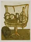 Andrzej Tadeusz Kotkowski, Oczekiwanie, 2002, akwaforta, akwatinta, odprysk, papier