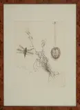 Leszek Rózga, Dzień wczorajszy, 1975, akwaforta barwna, papier