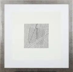 Kompozycja by Henryk Stażewski, 1974, serigrafia, papier, sold Mar 2011