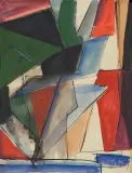 Kompozycja by Teresa Tyszkieiwcz, gwasz, akwarela, tusz pióro, papier, sold Mar 2011