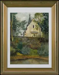 Karol Hiller, W KAZIMIERZU NAD WISŁĄ, 1937, akwarela, gwasz, tektura