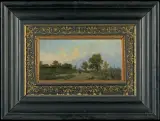 Zygmunt Sidorowicz, PEJZAŻ Z DROGĄ, 1877, olej, deska