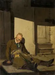 GERWAZY RĘBAJŁO by Antoni Kozakiewicz, 1877, olej, deska, sold Mar 2011