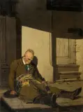 Antoni Kozakiewicz, GERWAZY RĘBAJŁO, 1877, olej, deska