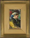 Leon Wyczółkowski, GŁÓWKA DZIEWCZYNY, 1882-1885, olej, deska