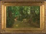 Stanisław Dębicki, STRUMIEŃ LEŚNY, olej, płótno