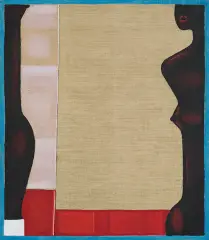 Jerzy Nowosielski, DZIEWCZYNA Z LUSTREM, 1984, olej, płótno