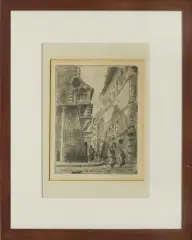 Dariusz Wasowicz, WĄSKI DUNAJ, akwaforta, papier