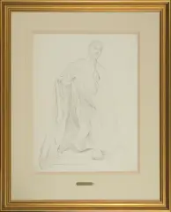 STUDIUM POSTACI by Jacek Malczewski, ołówek, papier, sold Feb 2011