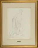 Jacek Malczewski, STUDIUM POSTACI, ołówek, papier