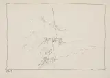 Jerzy Stajuda, Rysunek 2701, tusz pióro, papier kremowy