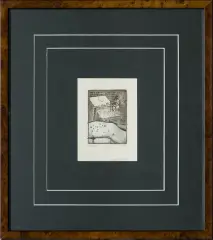 Rafał Strent, Rekwizyty, 1960, akwaforta, akwatinta, papier