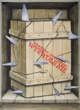 Jacek Yerka, Projekt plakatu, 1985, ołówek, akwarela, gwasz, papier