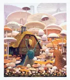 Dwa ślimaki by Jacek Yerka, 2009, giclée, papier, sold Feb 2011