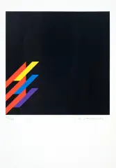 Anton Stankowski, Bez tytułu, litografia barwna, papier