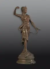 Henri Levasseur, DIANA, przed 1900, brąz patynowany