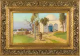 Théodore Charles Balké, PEJZAŻ WSCHODNI, 1910-1914, olej, płótno