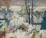 Jan Szancenbach, PEJZAŻ ZIMOWY Z CHOCHOŁAMI