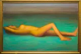 Akt by Mira Andrzejewska Kalkowska, 2010, olej, płyta, sold Nov 2010